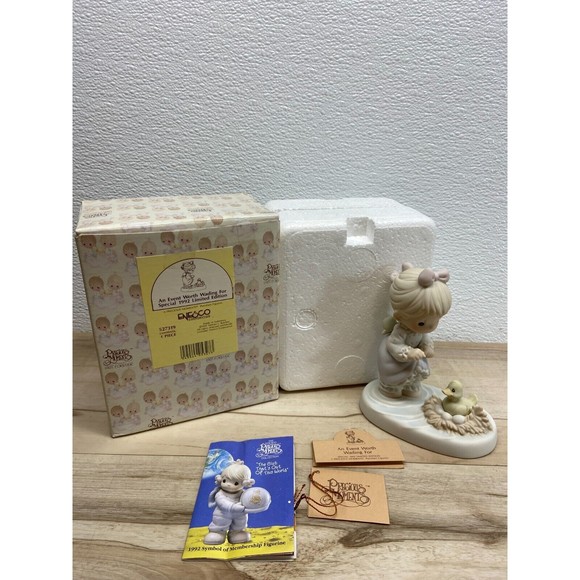 Vtg 1992 Enesco Precious Moments An Event Worth Wading Figurine - Picture 2 of 14